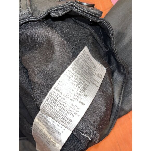 Edikted Black Luna Faux Leather Flare Leg Pants Women Size Small - Picture 10 of 10